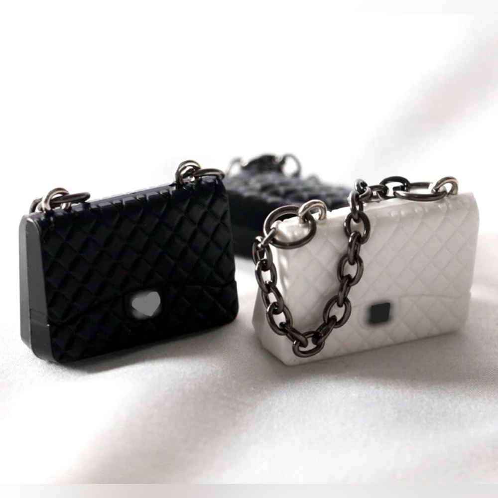 Labubu Doll handbag Luxury Designer Looks Inspired 2 HandBags Black & white Set - Picture 2 of 2